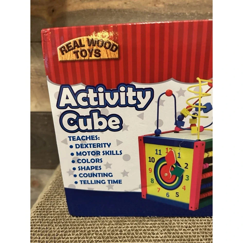 Homeware 1259 5-in-1 Wood‎ Activity Cube NEW